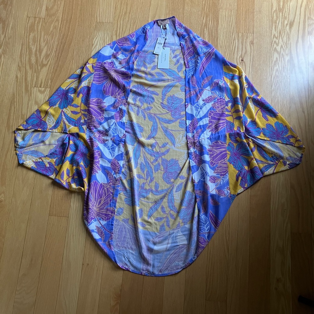 NWT floral cocoon cover up
